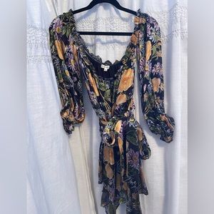 For Love and Lemons Floral Mini Dress